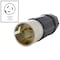 Ac Works Locking Plug, SS2-50P, 50 A, 125/250V AC, Screw Terminals, Black CS6365-RK - alternate 4